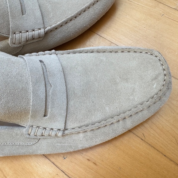 NWOT Oliver Cabell Tan Suede 'Drivers' Slip On Shoes Size 12 US/45 EU - Picture 4 of 9